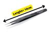ERH India 1 Pc Black Tweezer Straight for Electronics Repair Insulated Stainless Steel Anti-Static Precision Tweezer for DIY Kit, Multiple Applications, Microscope Assembly etc. view 2