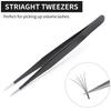 ERH India 1 Pc Black Tweezer Straight for Electronics Repair Insulated Stainless Steel Anti-Static Precision Tweezer for DIY Kit, Multiple Applications, Microscope Assembly etc. view 3