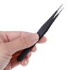 ERH India 1 Pc Black Tweezer Straight for Electronics Repair Insulated Stainless Steel Anti-Static Precision Tweezer for DIY Kit, Multiple Applications, Microscope Assembly etc. view 4