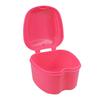 Dentosmile Denture Boxes, Retainer Box Orthodontic Mouth Guard Dental Storage Container/Teeth Storage Box in Pink Color (1) view 1