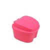 Dentosmile Denture Boxes, Retainer Box Orthodontic Mouth Guard Dental Storage Container/Teeth Storage Box in Pink Color (1) view 2