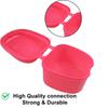Dentosmile Denture Boxes, Retainer Box Orthodontic Mouth Guard Dental Storage Container/Teeth Storage Box in Pink Color (1) view 4