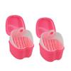 Dentosmile Denture Box in Pink Color - Dental Orthodontic Retainer Case | Teeth Storage Box, Denture Storage Case Fake Tooth Holder with Strainer (2) view 2