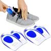 2 Pair Gel Heel Cups Plantar Fasciitis Insert Silicone Gel Heel Pads for Heel Pain Bone Spur & Achilles Pain Gel Heel Cushions and Cups Pad & Shock Absorbing Support (Blue) view 1