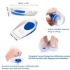2 Pair Gel Heel Cups Plantar Fasciitis Insert Silicone Gel Heel Pads for Heel Pain Bone Spur & Achilles Pain Gel Heel Cushions and Cups Pad & Shock Absorbing Support (Blue) view 4