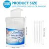 DanTicy Adult Manual Brushpicks Interdental Toothpicks,Soft Bristle Dental Floss Picks Toothpicks,Helps Removes Plaque And Debris Between Your Teeth 300Pcs (Pack Of 1),White view 2