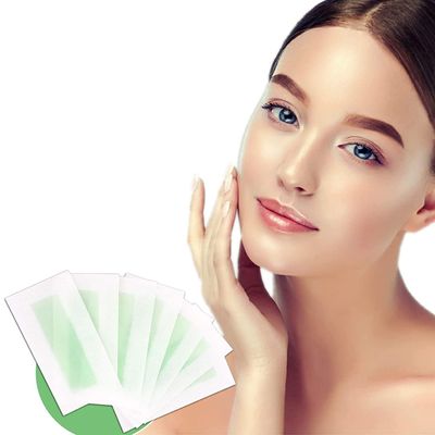 NYAMAH SALES 20 PCS Hair Removal Waxing Strips for Eyebrows Face Upper Lip Chin Facial Wax Strips for Home and Salon for Women and Girls