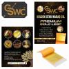 GSWC 24k Pure Edible Gold Vark Golden Leaf 50MMx50MM Gold Foils 100 Sheets for Cake Sweets ayurvedic Medicine face Treatment Anti Aging spa(100 Sheets) view 2
