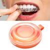 Dentures Braces Storage Box, Orthodontic Delicate Storing Retainer Storage Container Fashionable for Home (Orange) view 2