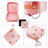 2pcs Period Bag, Sanitary Napkin Storage Pad Bags for for Purse Feminine Product Organizer, Panty Liners Tampons Menstrual Cup Pouches with Hooks for Girls Women, 1 Count (Pack of 1), Travel view 3