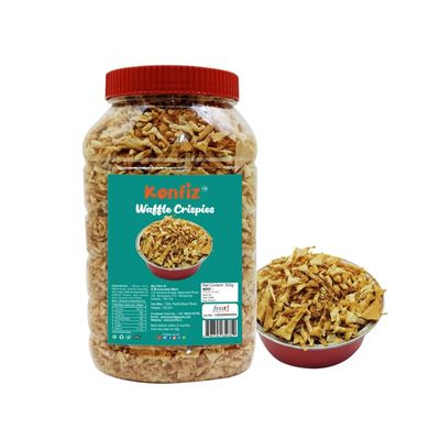 KONFIZ Waffle Crispy & Crumbs-snacks & for cake, desserts food decor-500gms