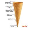 KONFIZ Wafer Cone/Ice Cream Cone/Waffle Cone (12pcs) with VANILLA ICECREAM PREMIX (100g) COMBO PACK view 4
