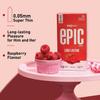 Manforce Epic Pleasure Long Lasting Premium Condoms for Men, Super Thin, Raspberry Flavour, Disposable Pouch (10 Counts) x Pack of 5 view 3