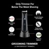 Man-Up Waterproof Trimmer for Men Cordless-LED Display, USB Rechargeable, Balls Trimmer For Men, Pubic Hair Trimmer & Body Groomer | 90 Mins Runtime, Private Part Shaving, Black view 3