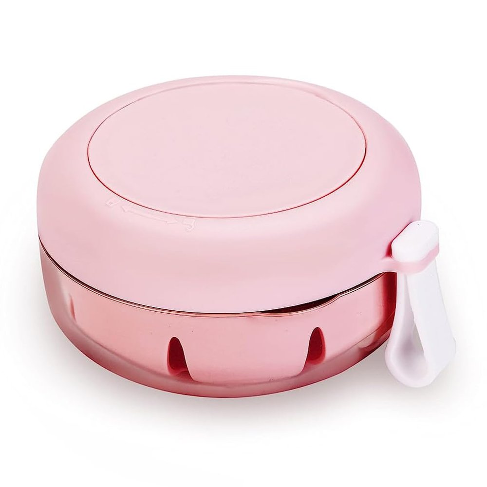 HANNEA Portable Denture Case, Pink