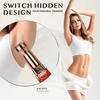 CAVERNSHOP Rechargeable Eyebrow Trimmer Shaver & Facial Hair Remover Pen For Women 2-In-1 Painless Razor For Eyebrows, Lips, Nose & Face With LED Light, Multicolour view 4