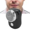 Electric Beard Cutter, Double Blade Mesh Electric Beard Trimmer Automatic for Car (Black) view 2