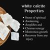 9Dzine White Calcite Crystal Raw Stones Chunks 500 | White Calcite Large Raw Gemstone for Healing Meditation Vastu Correction view 4
