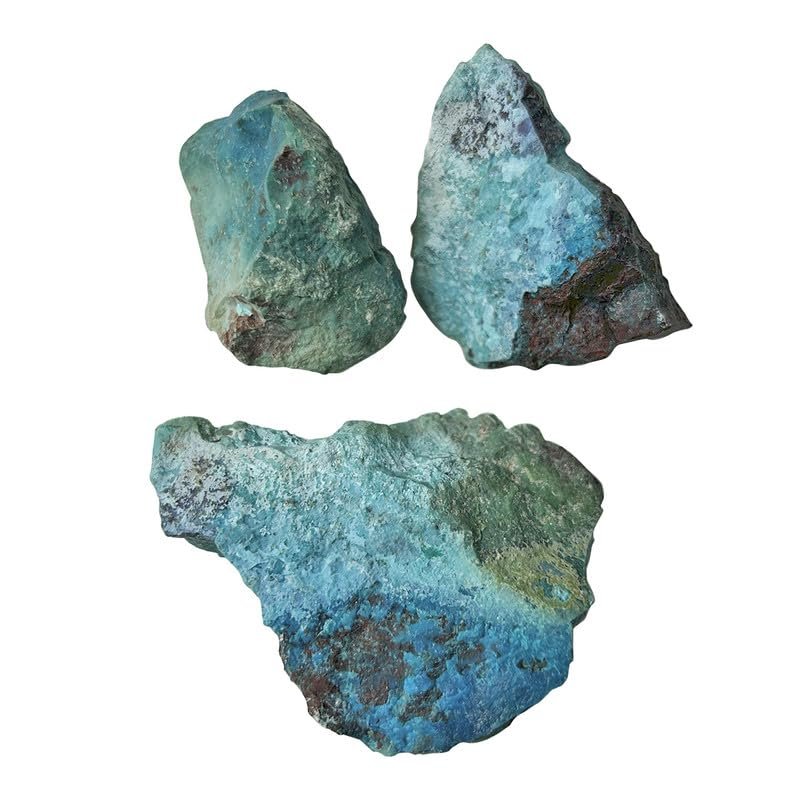 9Dzine Chrysocolla Crystal Raw Stones Chunks 500 Grams AA+ Grade | Chrysocolla Large Raw Gemstone for Healing Meditation Vastu Correction