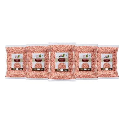 90's MILL Feng Shui Lahori Sendha Pink Crystals Salt Unrefined | Impurity Free Negative Energy Cleanser | Optically Sorted | Natural Pink Rock Salt | Use for Vastu Dosh Remedy-400GM*5Pack