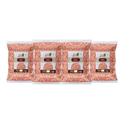 90's MILL Feng Shui Lahori Sendha Pink Crystals Salt Unrefined | Impurity Free Negative Energy Cleanser | Optically Sorted | Natural Pink Rock Salt | Use for Vastu Dosh Remedy-1900GM*4Pack