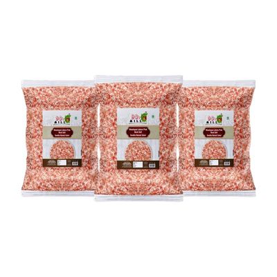 90's MILL Sabut Rock Salt | Premium Sendha Namak Sabut | with Natural Trace Minerals | Natural Saindhava Lavana Crystal Rock Salt | Whole Himalayan Pink Rock Salt Signature Quality-400GM*3Pack