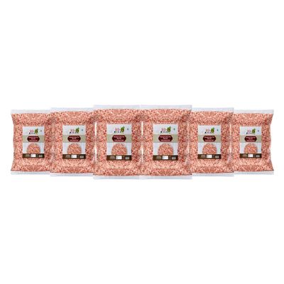 90's MILL Feng Shui Lahori Sendha Pink Crystals Salt Unrefined | Impurity Free Negative Energy Cleanser | Optically Sorted | Natural Pink Rock Salt | Use for Vastu Dosh Remedy-400GM*6Pack