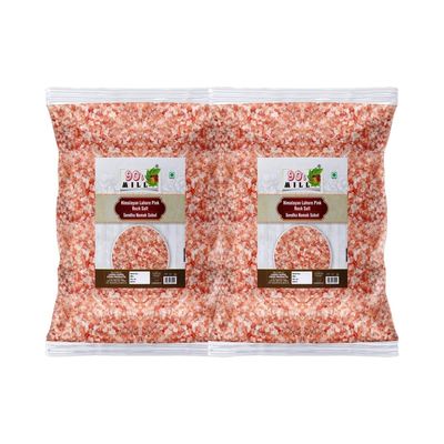 90's MILL Sabut Rock Salt | Premium Sendha Namak Sabut | with Natural Trace Minerals | Natural Saindhava Lavana Crystal Rock Salt | Whole Himalayan Pink Rock Salt Signature Quality-850GM*2Pack