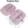 COZY nose - Pill Medicine Organizer Storage Box with 8 Compartments - Moisture Proof, Made of Food Grade Cereal Fiber, BPA free Wheat Straw Material, Ideal for Travel, Pocket, Purse, Daily Pill Case, Portable Medicine Vitamin Holder Container - 1 Pc  view 2