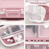 COZY nose - Pill Medicine Organizer Storage Box with 8 Compartments - Moisture Proof, Made of Food Grade Cereal Fiber, BPA free Wheat Straw Material, Ideal for Travel, Pocket, Purse, Daily Pill Case, Portable Medicine Vitamin Holder Container - 1 Pc  view 3