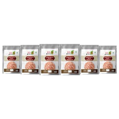 90's MILL Sabut Whole Pink Rock Salt Chunks | Whole Sabut Gulabi Lahori Sendha Namak Crystals | Himalayan Pink Crystals Salt with 84 Minerals For Cooking |100% Natural For Detox-850GM*6Pack