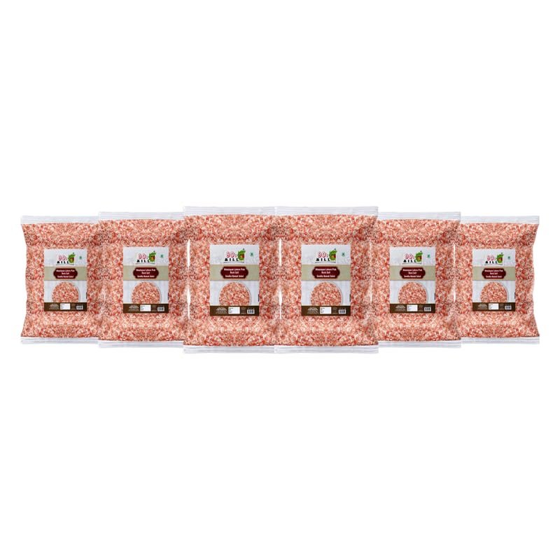 90's MILL Sabut Rock Salt | Premium Sendha Namak Sabut | with Natural Trace Minerals | Natural Saindhava Lavana Crystal Rock Salt | Whole Himalayan Pink Rock Salt Signature Quality-400GM*6Pack