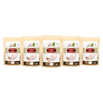 90's MILL Ekadashi Fast Upwaas Upwas Vrat Ke Liye Salt | Himalayan Pink Rock Salt Powder | Saindhava Lavana Sendha loon namak with Natural Trace Minerals-850GM*5Pack