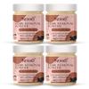 Newsio Pure Hair Removal Powder For Underarms, Hand, Legs & Bikini Line Three in one Use For D-Tan Skin, Removing Hair, Remove Dead cell in Chocolate Fragrance (Pack Of 4 Jar 400 gm) view 1