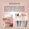 Newsio Pure Hair Removal Powder For Underarms, Hand, Legs & Bikini Line Three in one Use For D-Tan Skin, Removing Hair, Remove Dead cell in Chocolate Fragrance (Pack Of 4 Jar 400 gm) view 4