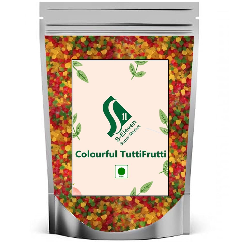 S Eleven Super Market Dutti Frutti Cherries-Fresh Fruits, Tutti Fruity, Tutti Frutti For Cake, Tutti Fruity For Cake (2 Kg)