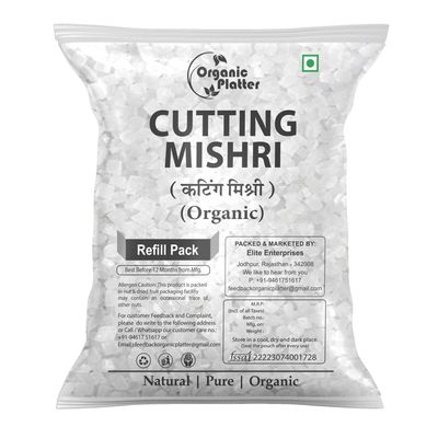Mishri Dana, Cutting Misri, Sugar Mishri Crystal candy Small, Diamond Cut Mishri (Refill) (200gm)