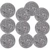 GUEICN Stainless Steel Scrubber Steel Wool Scouring Pad Magic Eraser Sponge Kitchen Cast Iron Scrubber for Dishes Corner Cleaning Supplies view 1