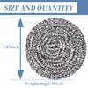 GUEICN Stainless Steel Scrubber Scrubbing Scouring Pad Magic Eraser Sponges Clean Pot Pan and Broiler Rack Steel Wool for Kitchen Bathroom (12Pcs Metal Scrubber) view 2