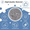 GUEICN Stainless Steel Scrubber Scrubbing Scouring Pad Magic Eraser Sponges Clean Pot Pan and Broiler Rack Steel Wool for Kitchen Bathroom (12Pcs Metal Scrubber) view 3