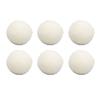 Wool Drying Balls, 6 Pieces Bag Packed Skin Friendly Static Reduction Odour Removal Fabric Softener Ball for Family (6cm) view 1