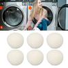 Wool Drying Balls, 6 Pieces Bag Packed Skin Friendly Static Reduction Odour Removal Fabric Softener Ball for Family (6cm) view 2