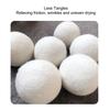 Wool Drying Balls, 6 Pieces Bag Packed Skin Friendly Static Reduction Odour Removal Fabric Softener Ball for Family (6cm) view 3