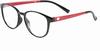 RR EYE WEAR Blue Cut Blue Ray glasses Blue coated Hydrobhobic Prevencia Coated water and Dust Repllent Uv420 Emi Coated Blue Coated Fully Protected By Mobile And Computer Zero Power Black Red Round 05 view 3