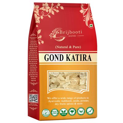 BrijBooti Gond Katira Pure Organic Edible Gum-(800 Gr) | A Grade | Tragacanth Gum Crystals | Kathila Gum | High Cooling Properties | 100% Natural | Astragalus Gummifer | FSSAI, GMP, ISO Certified