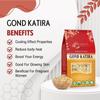 BrijBooti Gond Katira Pure Organic Edible Gum-(800 Gr) | A Grade | Tragacanth Gum Crystals | Kathila Gum | High Cooling Properties | 100% Natural | Astragalus Gummifer | FSSAI, GMP, ISO Certified view 2