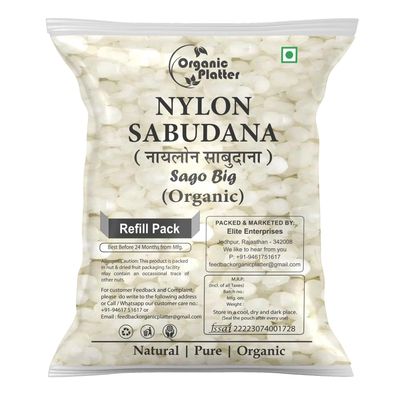 Nylon Sabudana Big, Nylon Sago,Nylon Crystal (Sago), Javvarisi/Tapioca pearls (Refill) (1800)