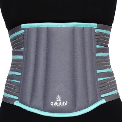 odhilife Lumbar Sacral Suppot best for back pain relief posture correction slip disc pain work from home (XXL)