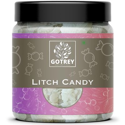 GOTREY Lichi Flavour Candy Tasty Mouth Freshener After-Meal Digestive Sweet Hard Lychee Goli Toffee for Kids and Adults 500 gm