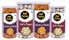 Popfusion Gourmet Roasted and Flavoured Makhana- Himalyan Salt & Pepper Makhana(70gm*2) and Cheese(70gm*2), Gluten free and Low Fat Snacks with Airtight Glass Jar - Pack of 4 (280gm) view 1